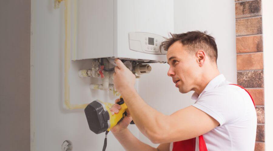 Local tankless water heater installation in Lenzburg, IL